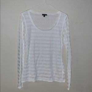 NWOT!! Express Lacey Scoopneck Long Sleeve Blouse